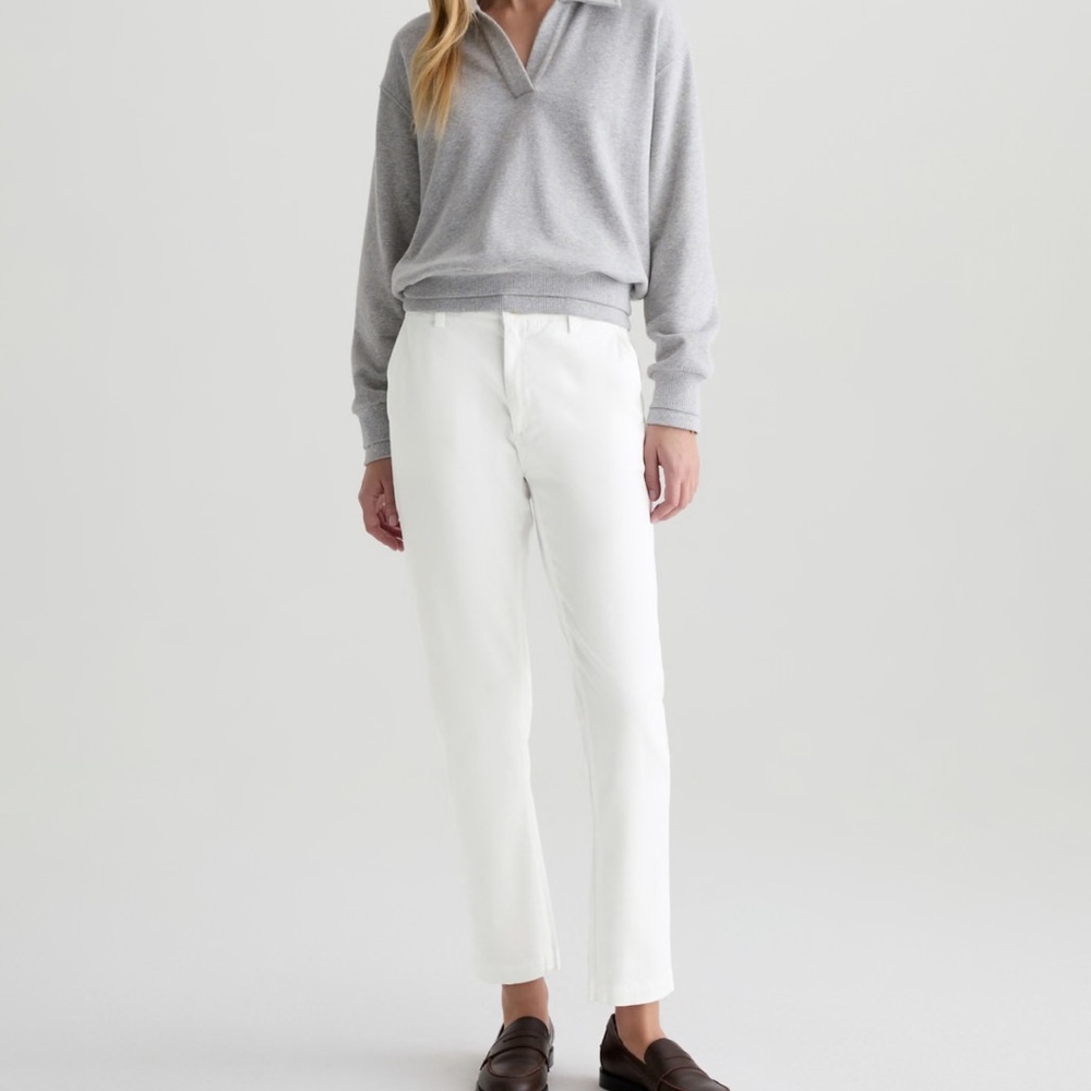 AG Adriano Goldschmied Women's Caden Tailored Trouser White - Picture 8 of 8